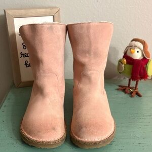 Birkenstock Wos Light Pink Suede Boots SZ 38 L 7 box 132